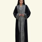 Taraz Pastel Velvet Abaya