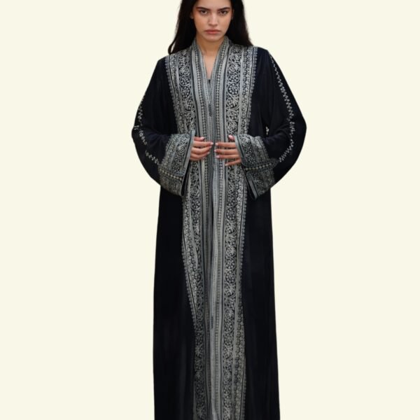 Taraz Pastel Velvet Abaya