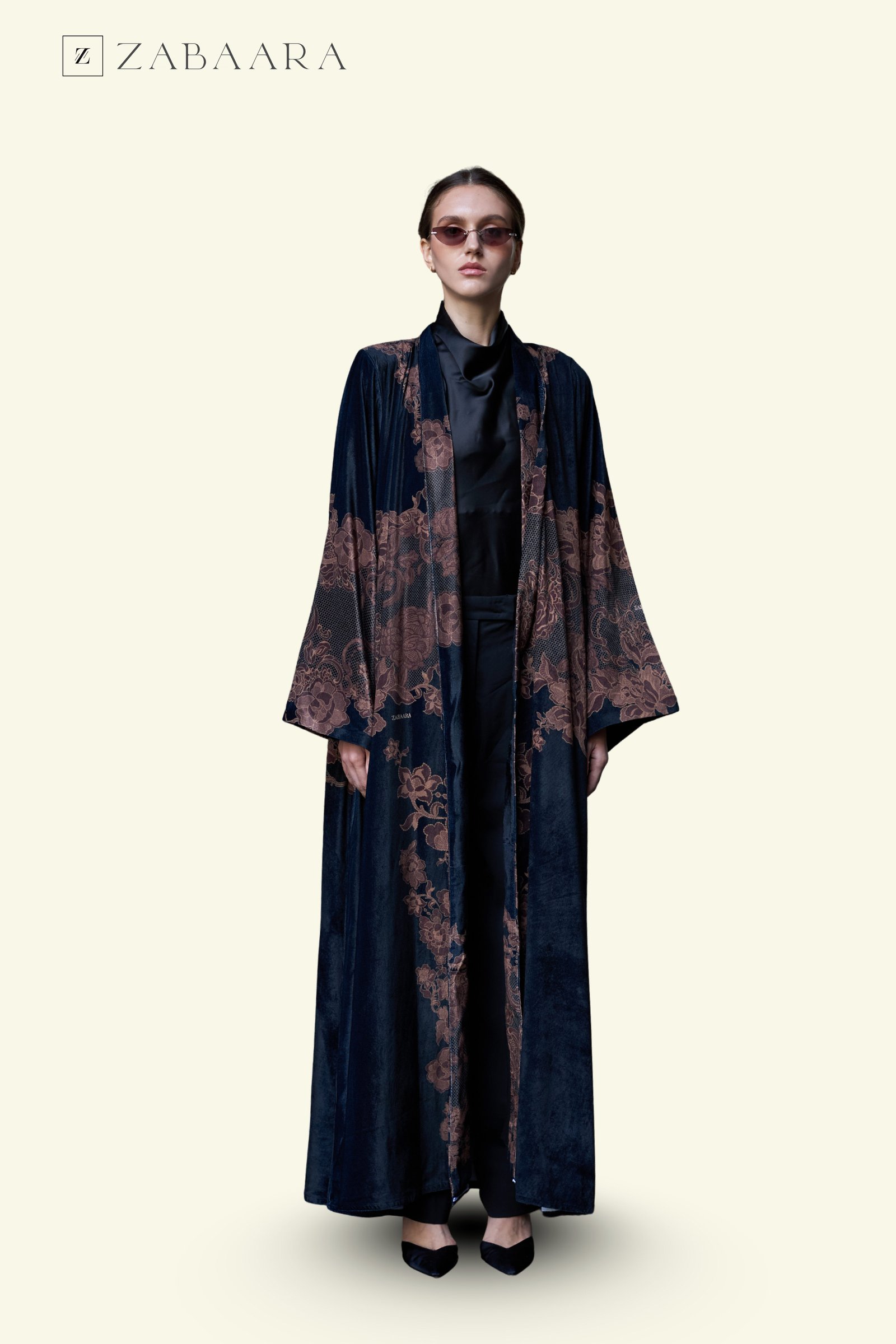 Brown Velvet Abaya