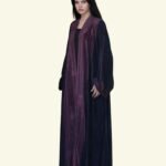 Taraz Rouge Velvet Abaya