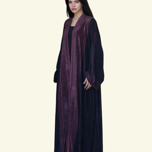Taraz Rouge Velvet Abaya